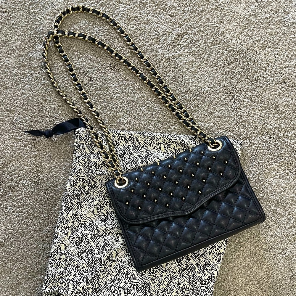 Rebecca Minkoff Black Studded Adjustable Purse